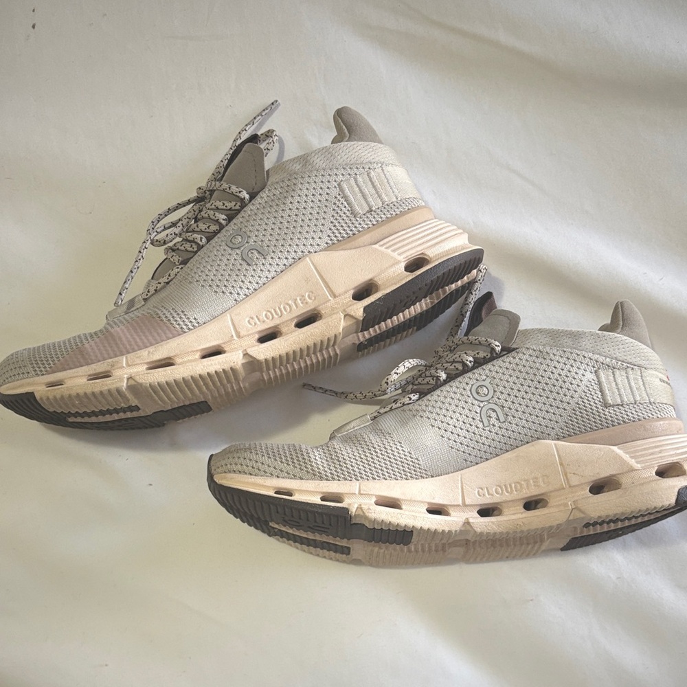 On Running Women Purple Beige and Black Sneakers